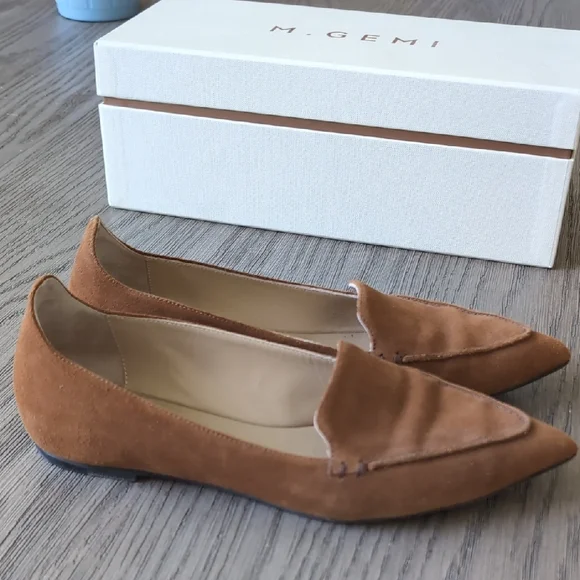 M. Gemi Women's Brown Suede Flats - Picture 4 of 6